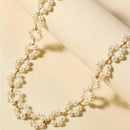 Ins Pearl Flower Clavicle Necklace